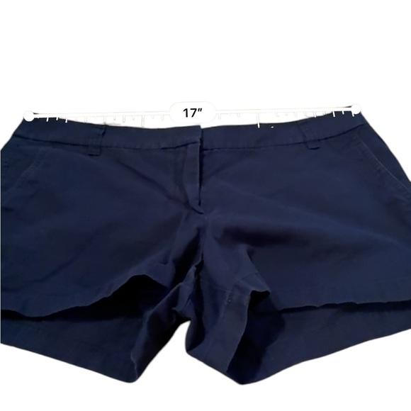 J. Crew Factory Chino Navy Blue Mid Rise Shorts Sz 16 - Picture 5 of 7
